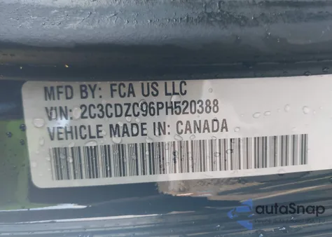 2023 Dodge Challenger Srt Hellcat Redeye Widebody Jailbreak from USA, damaged, VIN 2C3CDZC96PH520388